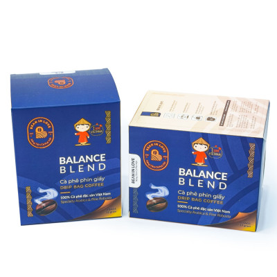 Cà Phê Phin Giấy (Drip Bag Coffee) Hộp 8 Gói - Đắng Nhẹ - Chua Thanh