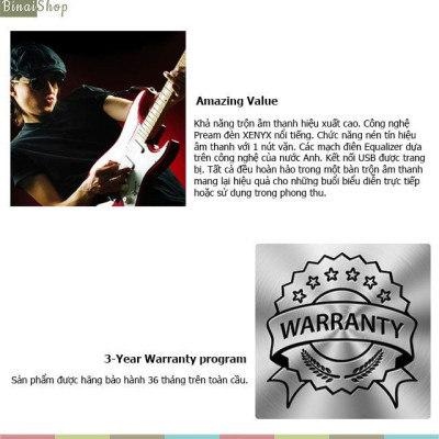 Behringer XENYX Q802S - Mixer Thu Âm 8 Cổng Vào - Hàng Nhập Khẩu