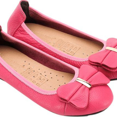 Giày Nữ Búp Bê Da Bò Huy Hoàng HT7912 - Hồng