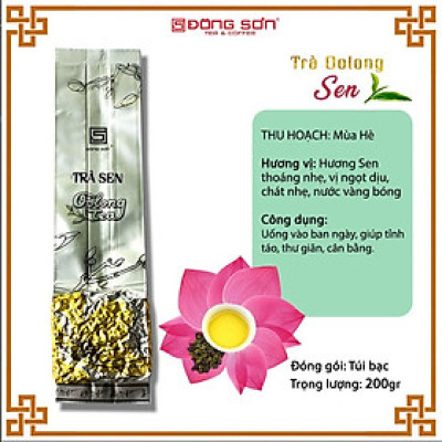 Trà Sen [ Ô Long ướp hương ] Hương vị tự nhiên, hương Sen dịu nhẹ - Gói 100g - Đông Sơn