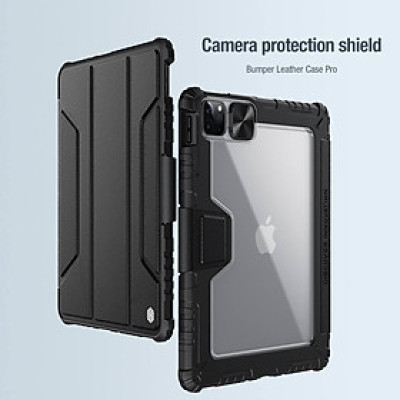 Ốp cho ipad gen 9 10.2, bao da Nillkin cho ipad Pro 12.9, Air 4 / Air5 / 11 Pro, ốp ipad gen 10 10.9 có nắp bảo vệ camera - hàng chính hãng 