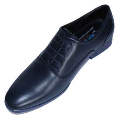 Giày tây nam Huy Hoàng cột dây màu xanh đậm HT7505