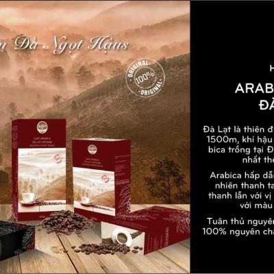 Cà phê Arabica cầu đất , Đà lạt- 100% cà phê nguyên chất dạng hạt 250g