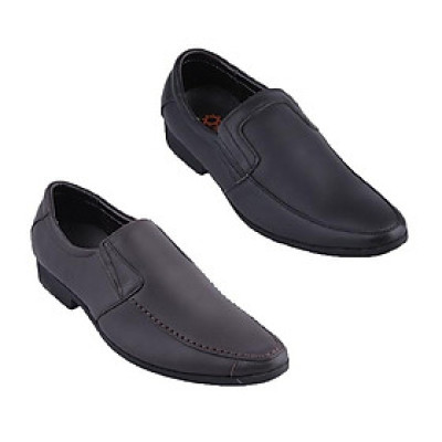 HP7705-06 - Giày tây nam Huy Hoàng viền chỉ màu nâu, đen