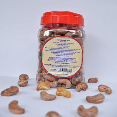 1Kg Hạt Điều Rang Muối Vỏ Lụa Loại A O