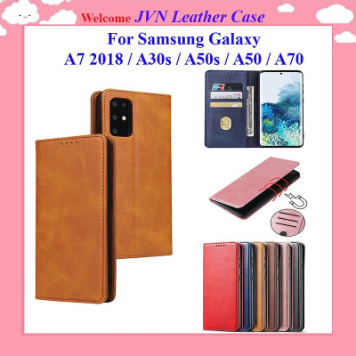 Bao da dạng ví dành cho Samsung Galaxy A70 A70s kiểu dáng sang trọng thời trang, ngăn đựng thẻ tiện lợi, bảo vệ điện thoại toàn diện - Hàng chính hãng