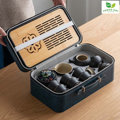 BỘ ẤM CHÉN TRÀ THIỀN THANH TỊNH - 12 MÓN- SƯƠNG MAI