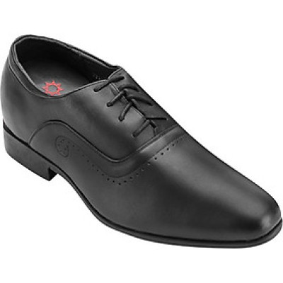 Giày Nam Tăng Chiều Cao Cột Dây Huy Hoàng HT7723 - Đen