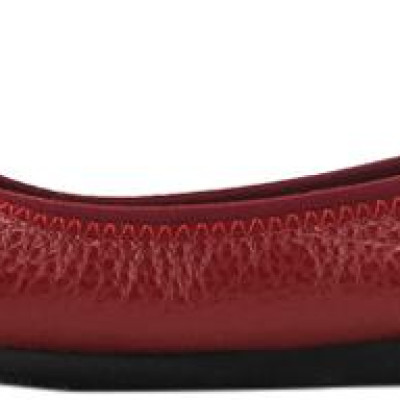 Giày Nữ Búp Bê Da Bò Huy Hoàng HT7909 - Đỏ Đô