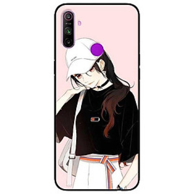 Ốp lưng dành cho Realme C3 mẫu Cô Gái Đội Nón