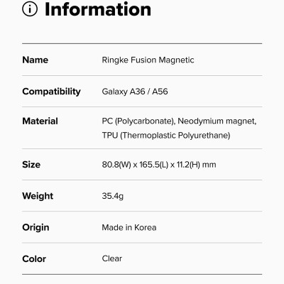 Ốp lưng dành cho Samsung Galaxy A56 / A36 RINGKE Fusion Magnetic - Hàng Chính Hãng
