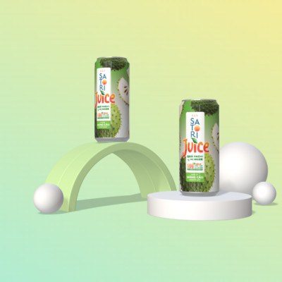 Combo 2 Thùng nước ép trái cây Satori Juice vị mãng cầu - 250ml (24 lon/ thùng)