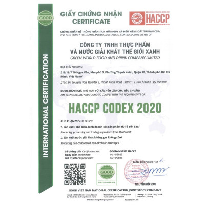 Hộp yến chưng đông trùng hạ thảo Healwa (1 hộp x 6 lọ x150ml) Bồi bổ sức khỏe giảm lượng cholesterol trong máu