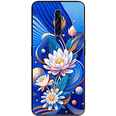 Ốp lưng cho Oppo Reno 2Z - 2F - Reno 6Z - Reno 7Z 5G - 8Z 5G - Reno 8T 4G - Reno 8T 5G - Sen Hồng Xanh Đẹp - Hàng Chính Hãng