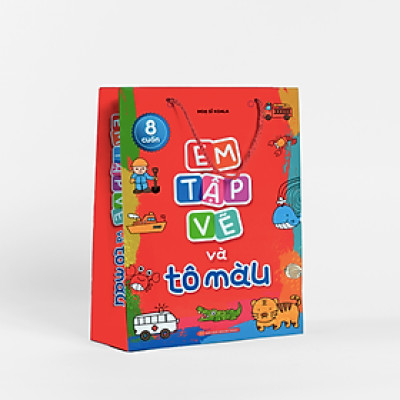 Em Tập Vẽ Và Tô Màu - Túi 8 Cuốn