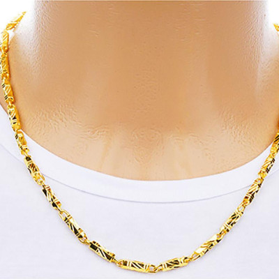 Dây chuyền nam mạ Vàng 24k đốt trúc D8