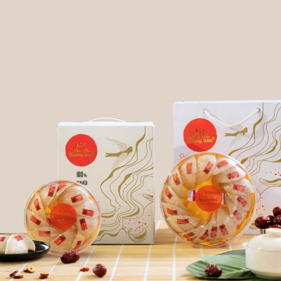 Tổ Yến Tinh Chế Sợi Định Hình Thượng Hạng Yến Sào Hoàng Kim - 90% Sợi Dài, Quà Biếu Đẳng Cấp (Hộp 50g/100g)