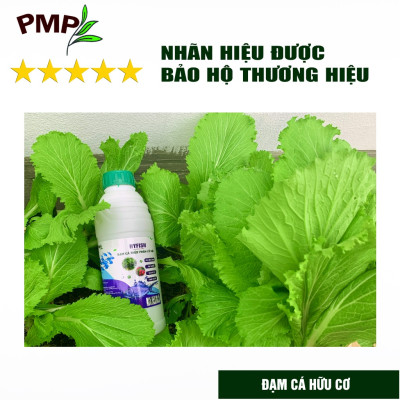 Phân đạm cá hữu cơ Hyfish PMP cho rau sạch, hoa, cây cảnh, cây ăn trái (01 lít)