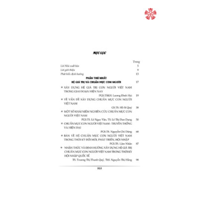 Hệ giá trị quốc gia, hệ giá trị văn hóa, hệ giá trị gia đình và chuẩn mực con người Việt Nam trong thời kỳ mới (bản in 2024)
