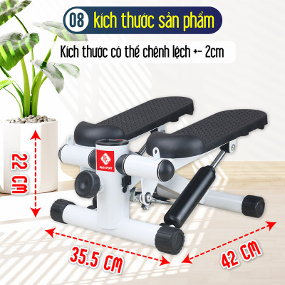 BG Máy chạy bộ tại chỗ, Máy đạp bước nam nữ dùng tại nhà, Máy đạp bước bộ MSP100 yên tĩnh đa chức năng rèn luyện sức khỏe