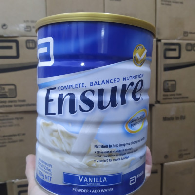 Sữa Ensure Úc cho người già, người gầy, người suy dinh dưỡng, người sau phẫu thuật, người mới ốm dậy - OZ Slim Store - Vanila (850g/lon)