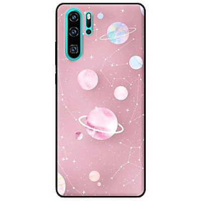 Ốp in cho Huawei P30 Pro Họa Tiết Nền Hồng - Hàng chính hãng