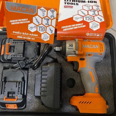 Máy Siết Bulong Pin 21V MACAN 6098B Lực Siết 380Nm Không Chổi Than