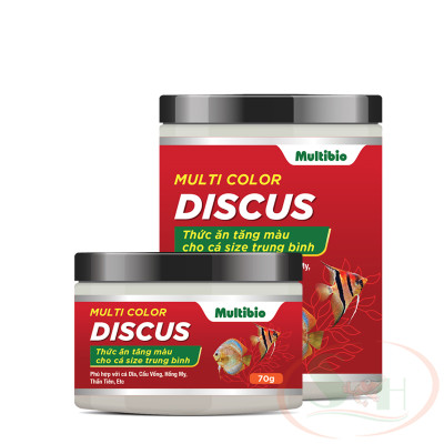 Thức ăn cá dĩa Multi Color Discus hạt nổi chìm chậm tăng màu cá cảnh
