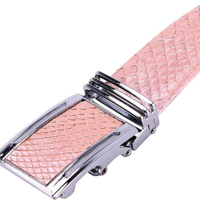 Thắt Lưng Nam Da Trăn Huy Hoàng HT4363 - Hồng Phấn