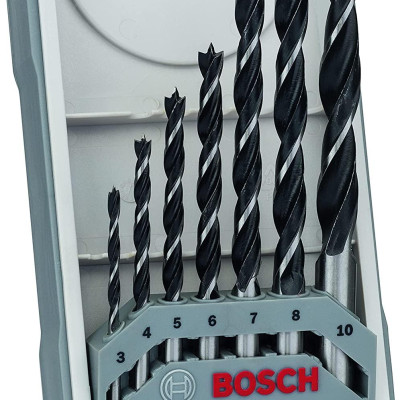 BỘ MŨI KHOAN GỖ THƯỜNG (7 MŨI) BOSCH 2607017034 - HÀNG CHÍNH HÃNG
