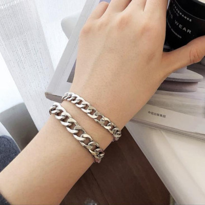 Vòng tay Lắc tay nam nữ kiểu lặc đơn cao cấp đẹp sang trọng titan thép không gỉ trangsucpt PTLTNA76