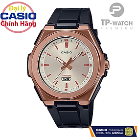 Đồng Hồ Nữ Dây Nhựa Casio Standard LWA-300HRG-5EVDF Chính Hãng - LWA-300HRG-5E Gờ Kim Loại
