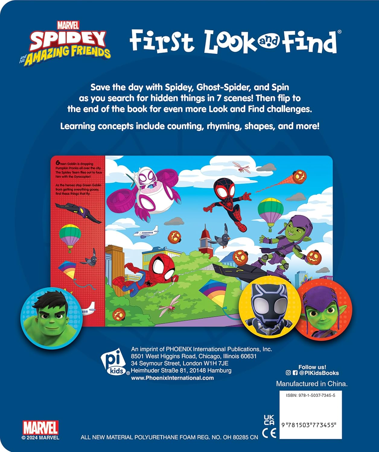 Sách ngoại văn: First Look And Find & Stickers Marvel Spidey