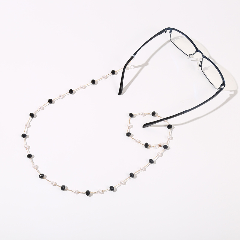 Dây đeo gọng kính dây đeo kính thời trang mix hạt cườm đen trắng ấn tượng nam nữ unisex top top trend