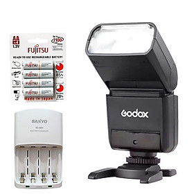 Đèn Flash Godox TT350S Cho Sony - Kèm Pin Và Sạc - Hàng Nhập Khẩu