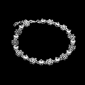 Lắc Tay Nữ Bạc Hiểu Minh LTU516S - Dải Tinh Tú Đính Đá - Bảo Hành Vĩnh Viễn ( Hàng Chính Hãng )
