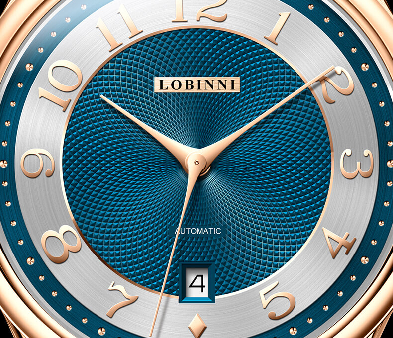 Đồng hồ nam chính hãng LOBINNI L9023-1 full box,hàng mới 100% ,kính sapphire chống nước,chống xước,dây da cao cấp,máy cơ ( Automatic),bảo hành 24 tháng