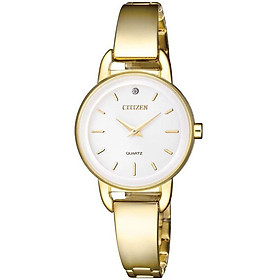 Đồng Hồ Nữ Citizen Dây Thép Không Gỉ EZ6372-51A - Mặt Trắng