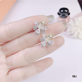 Bông tai bạc nụ hoa nhí nhỏ xinh chất liệu bằng bạc s925 SA0401 - Bạc trang sức PKG