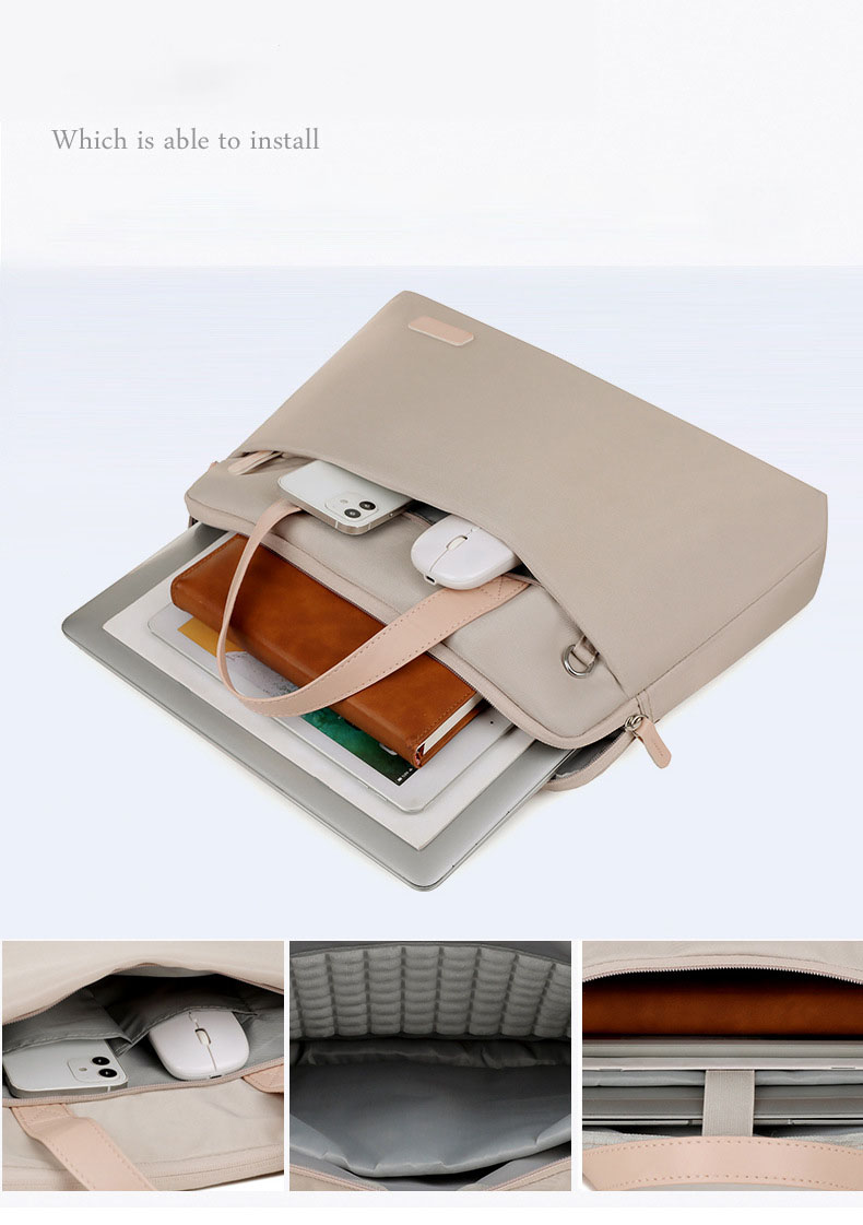 Túi chống sốc cặp xách chống sốc cho máy tính, laptop, surface, cặp công sở nam nữ có dây đeo vai - Hàng chính hãng