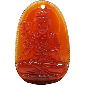 Mặt Dây Chuyền Đại Thế Chí Bồ Tát Đá Mã Não Đỏ Ngọc Quý Gemstones DTCBTMND