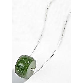 Dây Chuyền Bạc Lu Thống Ngọc Bích Ngọc Quý Gemstones