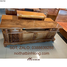 Kệ TV Gỗ Hương Xám 1m8 Cao Cấp
