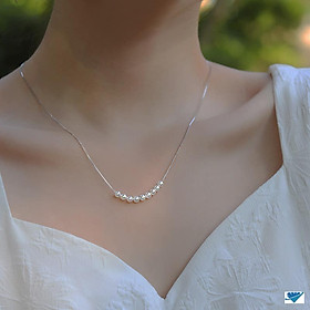Dây chuyền nữ thời trang chất liệu bạc Ý MS085