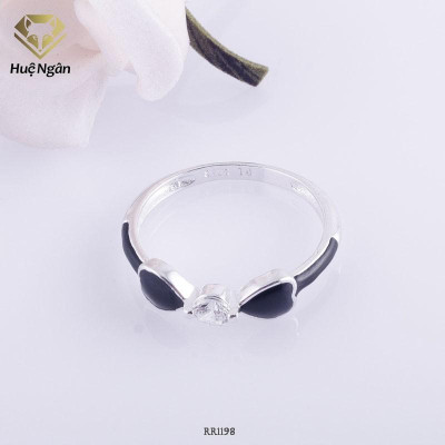 Nhẫn bạc Ý 925 Huệ Ngân - Nơ xinh RR1198