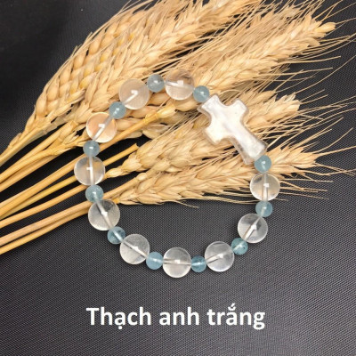 Chuỗi tràng hạt mân côi 10 hạt đá