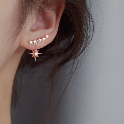 Bông tai vành đá S925 tinh tế