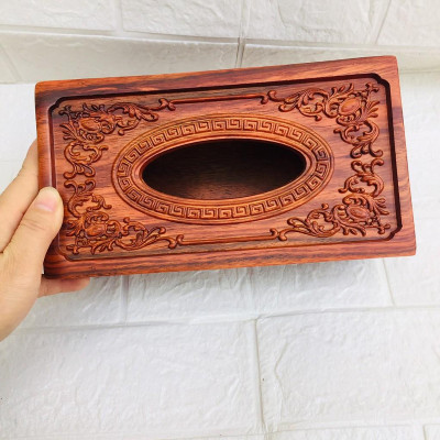 Hộp Đựng Giấy Ăn Gỗ Hương Cao Cấp - Mian.vn ( hình thật )