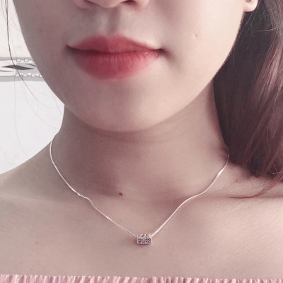 Dây chuyền bạc mặt lục tự minh chú - Ngọc Quý Gemstones