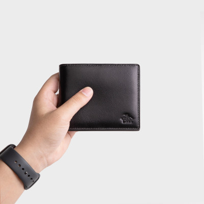 Ví nam da bò Lata ( Thời trang nam - Ví da thật LVN82 )